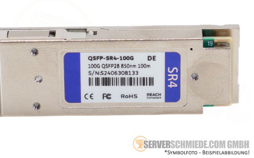 Dell 100Gb QSFP28 Transceiver 850nm 100m 407-BBWV 100GBASE-SR4 MTP/MPO-12 3rd party