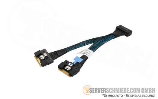 Dell 10cm Backplane to front PERC Controller Kabel 1x SFF-8654 gerade to 2x SFF-8654 gerade R750 H755N 0XKFCT