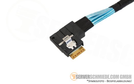 Dell 10cm BOSS S2 SAS Kabel 1x SFF-8654 4i gerade to 1x SFF-8654 4i winkel R650 072MMD