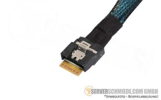 Dell 10cm BOSS S2 SAS Kabel 1x SFF-8654 4i gerade to 1x SFF-8654 4i winkel R650 072MMD