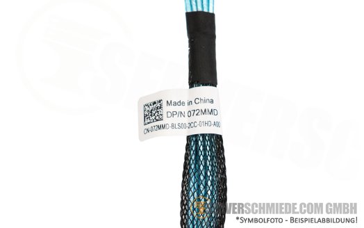 Dell 10cm BOSS S2 SAS Kabel 1x SFF-8654 4i gerade to 1x SFF-8654 4i winkel R650 072MMD