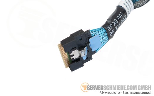 Dell 10cm NVMe Kabel cable 1x SFF-8654 gerade to 1x SFF-8654 gerade R760 0MDJP7