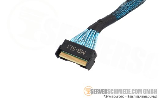 Dell 10cm NVMe Kabel cable 1x SFF-8654 gerade to 1x SFF-8654 gerade R760 0MDJP7