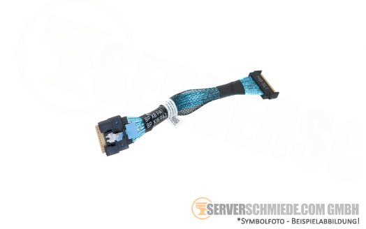Dell 10cm NVMe Kabel cable 1x SFF-8654 gerade to 1x SFF-8654 gerade R760 0MDJP7