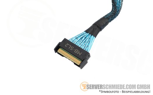 Dell 10cm NVMe Kabel cable 1x SFF-8654 gerade to 1x SFF-8654 gerade R760 0N7N8K