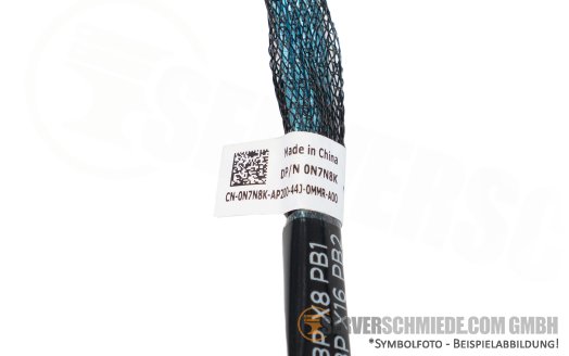 Dell 10cm NVMe Kabel cable 1x SFF-8654 gerade to 1x SFF-8654 gerade R760 0N7N8K