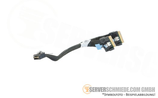 Dell 11 / 13cm Backplane to front PERC Controller Kabel cable 1x SFF-8654 8i gerade to 2x SFF-8654 8i gerade R760 0HWWR5