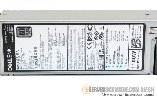 Dell 1100W Netzteil PSU 80 Plus Titanium R650 R750 R6525 R7525 0FR0KX 0J9N6W