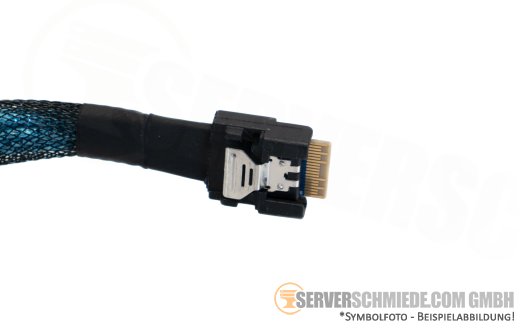 Dell 11cm BOSS S2 SAS Kabel cable 1x SFF-8654 8i gerade to 1x SFF-8654 4i gerade R6525 0WKXH7