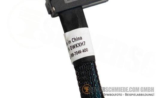 Dell 11cm BOSS S2 SAS Kabel cable 1x SFF-8654 8i gerade to 1x SFF-8654 4i gerade R6525 0WKXH7