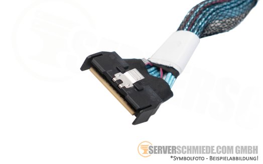 Dell 11cm NVMe Kabel cable 1x SFF-8654 8i gerade to 1x SFF-8654 8i gerade R760 24xSFF 0MTKJ3