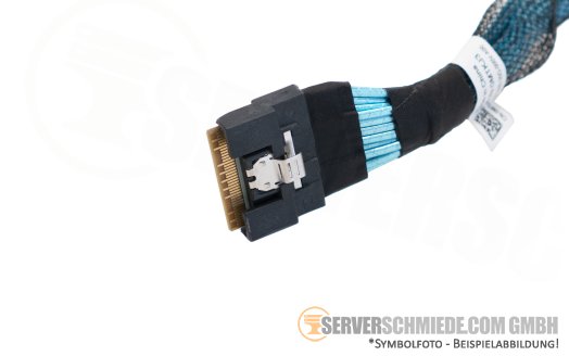 Dell 11cm NVMe Kabel cable 1x SFF-8654 8i gerade to 1x SFF-8654 8i gerade R760 24xSFF 0MTKJ3