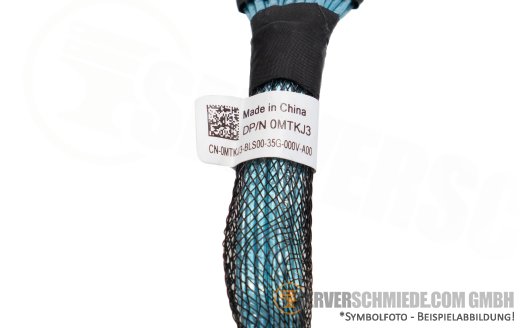 Dell 11cm NVMe Kabel cable 1x SFF-8654 8i gerade to 1x SFF-8654 8i gerade R760 24xSFF 0MTKJ3