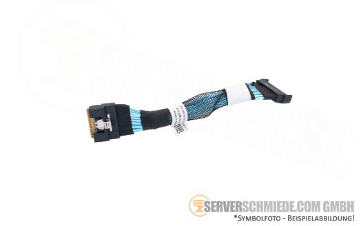 Dell 11cm NVMe Kabel cable 1x SFF-8654 8i gerade to 1x SFF-8654 8i gerade R760 24xSFF 0MTKJ3
