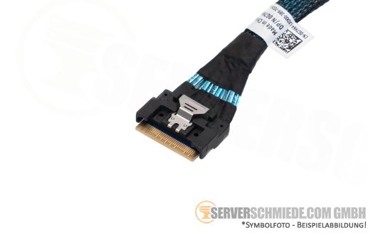 Dell 12cm NVMe Kabel cable 1x SFF-8654 8i gerade to 1x SFF-8654 8i gerade R760 24xSFF 0G7H64