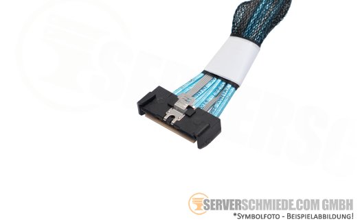 Dell 12cm NVMe Kabel cable 1x SFF-8654 8i gerade to 1x SFF-8654 8i gerade R760 24xSFF 0G7H64