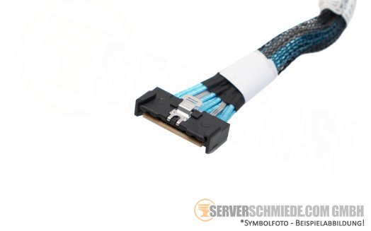 Dell 12cm NVMe Kabel cable 1x SFF-8654 8i gerade to 1x SFF-8654 8i gerade R760 24xSFF 0GY64V