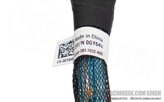 Dell 12cm NVMe Kabel cable 1x SFF-8654 8i gerade to 1x SFF-8654 8i gerade R760 24xSFF 0GY64V
