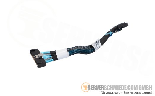 Dell 12cm NVMe Kabel cable 1x SFF-8654 8i gerade to 1x SFF-8654 8i gerade R760 24xSFF 0GY64V