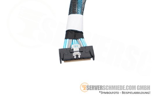 Dell 12cm NVMe Kabel cable 1x SFF-8654 8i gerade to 1x SFF-8654 8i gerade R760 24xSFF 0N1HVJ