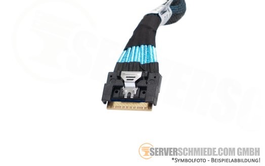 Dell 12cm NVMe Kabel cable 1x SFF-8654 8i gerade to 1x SFF-8654 8i gerade R760 24xSFF 0N1HVJ