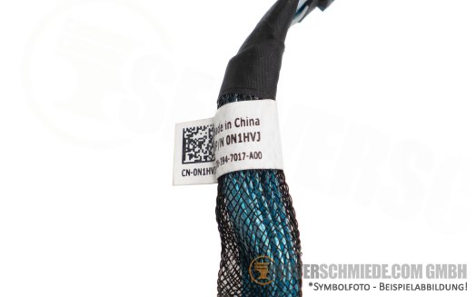 Dell 12cm NVMe Kabel cable 1x SFF-8654 8i gerade to 1x SFF-8654 8i gerade R760 24xSFF 0N1HVJ