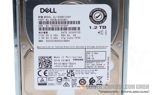 Dell 1,2TB SAS 12G SFF 2,5