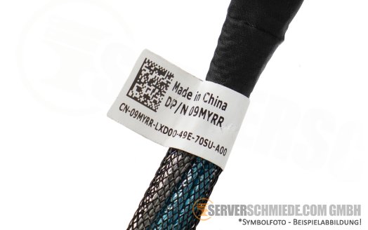 Dell 13cm BOSS N1 NVMe Kabel cable 1x SFF-8654 4i gerade to 1x SFF-8654 4i winkel 09MYRR