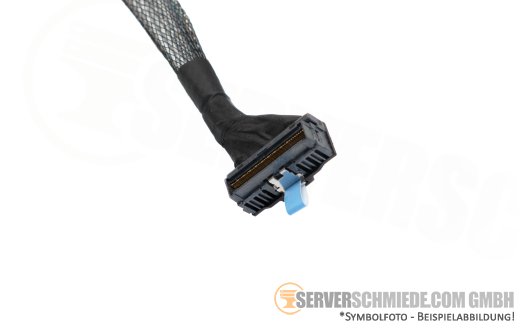 Dell 14cm NVMe Kabel cable 1x SFF-8654 8i gerade to 1x SFF-8654 8i winkel R760 24xSFF 0K1VD0