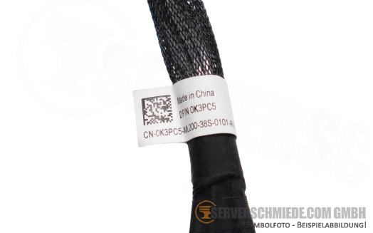 Dell 14cm NVMe Kabel cable 1x SFF-8654 8i gerade to 1x SFF-8654 8i winkel R760 24xSFF 0K3PC5