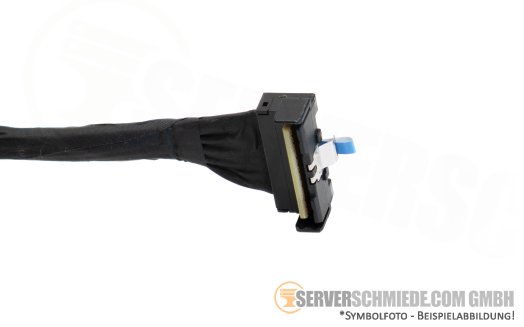 Dell 14cm Rear Drive NVMe Kabel cable 1x SFF-8654 8i gerade to 1x SFF-8654 8i winkel R760xd2 01HWJ8