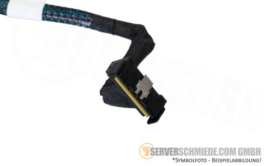 Dell 0H696Y 15 / 5cm Backplane to front PERC Controller cable 1x SFF-8654 winkel to 2x SFF-8654 gerade + winkel R6615 H755N H965i
