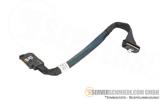 Dell 15cm MB to front PERC Controller Kabel 1x SFF-8654 winkel to 1x SFF-8654 winkel R650 10x SFF H755N 08K38C