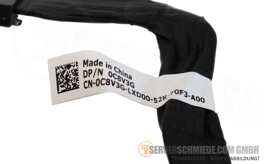 Dell 15cm NVMe Kabel cable 1x SFF-8654 8i winkel to 1x SFF-8654 8i gerade R760 0C8V3G