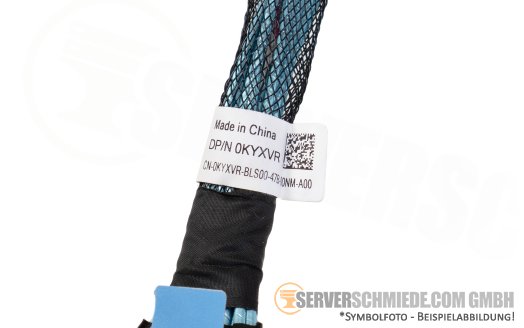 Dell 15cm NVMe Kabel cable 1x SFF-8654 gerade to 1x SFF-8654 gerade R760 0KYXVR