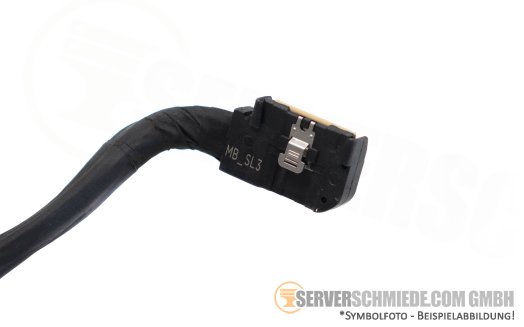 Dell 15cm NVMe Kabel cable 1x SFF-8654 gerade to 1x SFF-8654 winkel R660 10xSFF 0K0JJ9