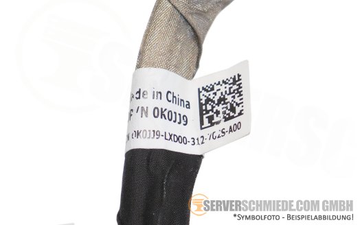 Dell 15cm NVMe Kabel cable 1x SFF-8654 gerade to 1x SFF-8654 winkel R660 10xSFF 0K0JJ9