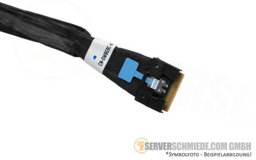 Dell 16cm NVMe Kabel cable 1x SFF-8654 gerade to 1x SFF-8654 winkel R760 0W8G9C