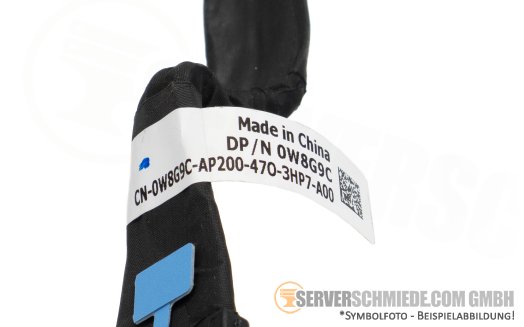 Dell 16cm NVMe Kabel cable 1x SFF-8654 gerade to 1x SFF-8654 winkel R760 0W8G9C