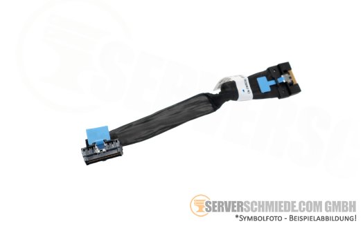 Dell 16cm NVMe Kabel cable 1x SFF-8654 gerade to 1x SFF-8654 winkel R760 0W8G9C