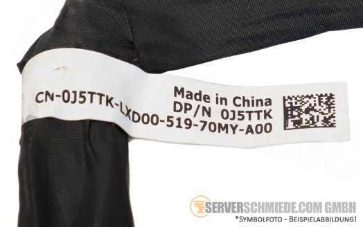 Dell 17cm NVMe Kabel cable 1x SFF-8654 8i winkel to 1x SFF-8654 8i gerade R760 0J5TTK