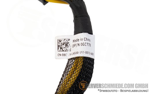 Dell 18cm GPU power Kabel cable 1x 12-pin to 1x 8-pin EPS / CPU R750xa 06C77X