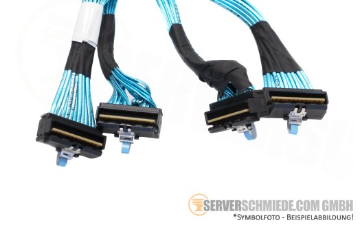 Dell 18cm NVMe Kabel cable 4x SFF-8654 gerade to 4x SFF-8654 winkel R7525 0PGR7W