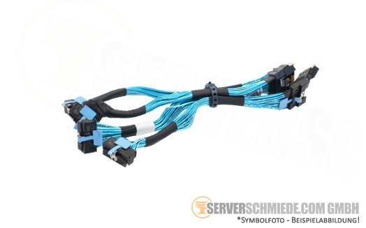 Dell 18cm NVMe Kabel cable 4x SFF-8654 gerade to 4x SFF-8654 winkel R7525 0PGR7W