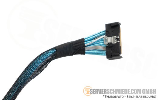Dell 19cm front PERC to Mainboard Controller Kabel cable 1x SFF-8654 gerade to 1x SFF-8654 gerade R760 24xSFF 0VHW9P