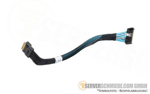 Dell 19cm front PERC to Mainboard Controller Kabel cable 1x SFF-8654 gerade to 1x SFF-8654 gerade R760 24xSFF 0VHW9P