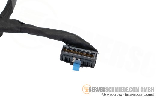 Dell 19cm NVMe Kabel cable 1x SFF-8654 gerade to 1x SFF-8654 winkel R7715 0136N8