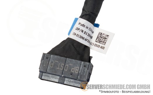Dell 19cm NVMe Kabel cable 1x SFF-8654 gerade to 1x SFF-8654 winkel R7715 0136N8