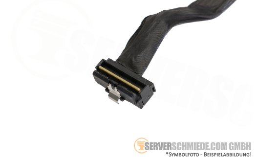 Dell 20 / 15cm BP to front PERC Controller Kabel 2x SFF-8654 winkel gerade to 1x SFF-8654 winkel R650 10x SFF H755N 0NPTDW