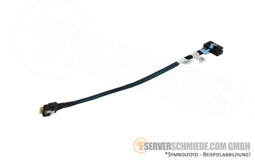 Dell 20cm BOSS S2 SAS Kabel 1x SFF-8654 4i gerade to 1x SFF-8654 8i gerade R6525 R7525 0D2CM6